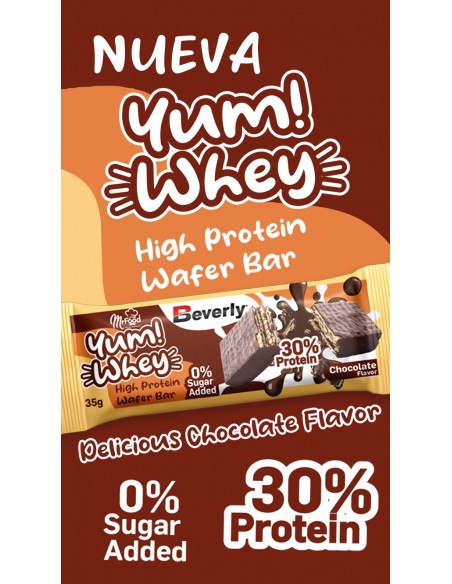 Yum Whey Wafer Bar 35 g - 30% de protéines au chocolat