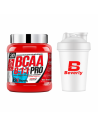 BCAA 811 polvo | 300 gramos | Mezclador gratis | Sabor Tropical | Lecuina, Isoleucina, Valina, Vit. B6, Glutamina