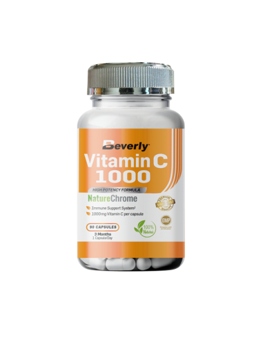 VITAMIN C 1000 | 90 Cápsulas vegetales | 1 gr de Vitamina C por cápsula | 90 servicios