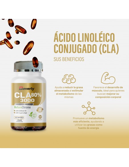 CLA | 100 Pearls | Linoleic Acid 2,400 mg | 1 Month Use | 33 Servings