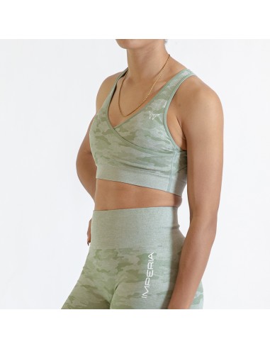 IMPERIA - Seamless Top Camouflage gris / vert