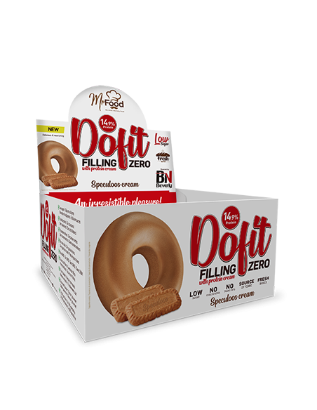 Dofit Zero con crema Protéica sabor Speculoos (12uds). Rosquilla